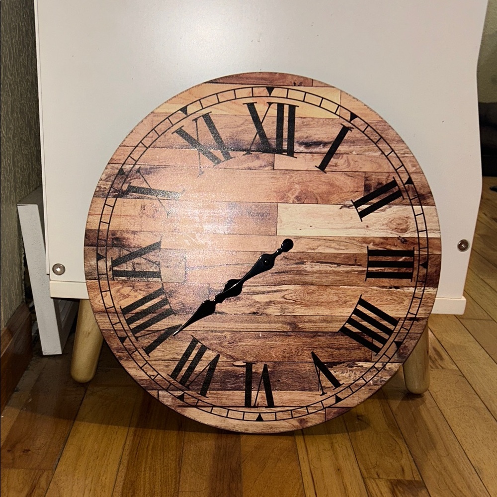 Rustic Brown Wall Clock